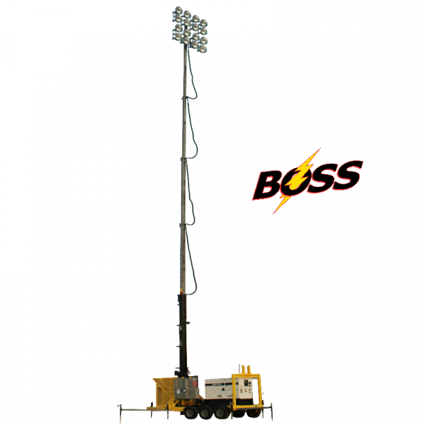 100 Foot Trailer Mounted Stadium Light Tower