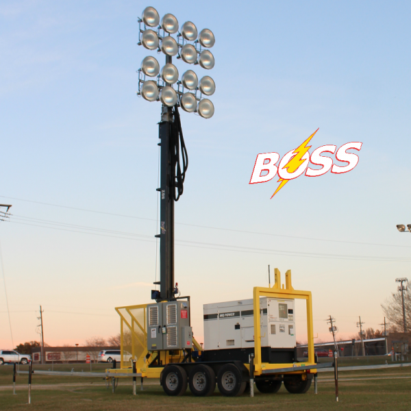 100 Foot Trailer Mounted Stadium Light Tower - Image 4