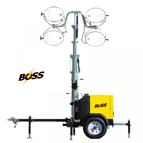 24 Foot Metal Halide Trailer Mounted Light Tower