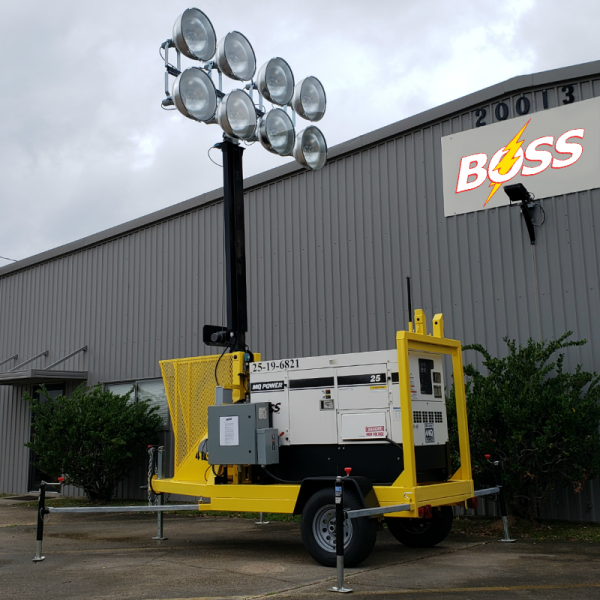 40 Foot Trailer Mounted Mini Stadium Light Tower - Image 2