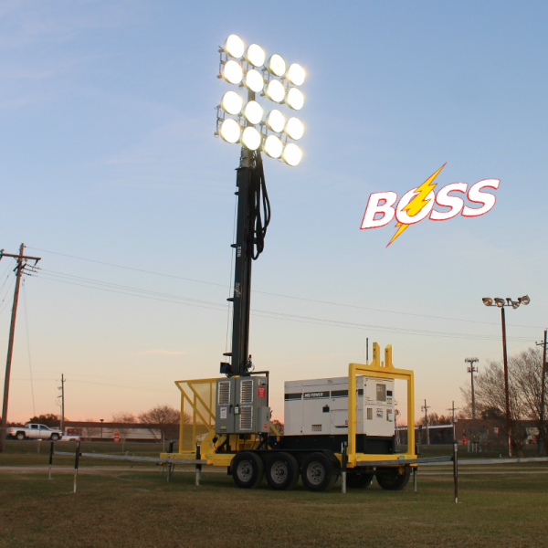 80 Foot Trailer Mounted Stadium Light Tower - Image 4